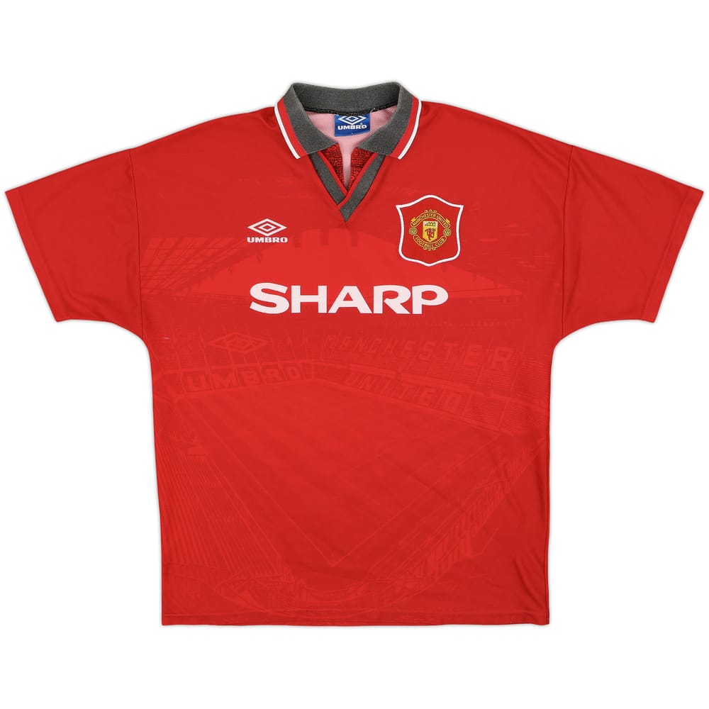 1994-96 Manchester United Home Shirt - 5/10 - (L)