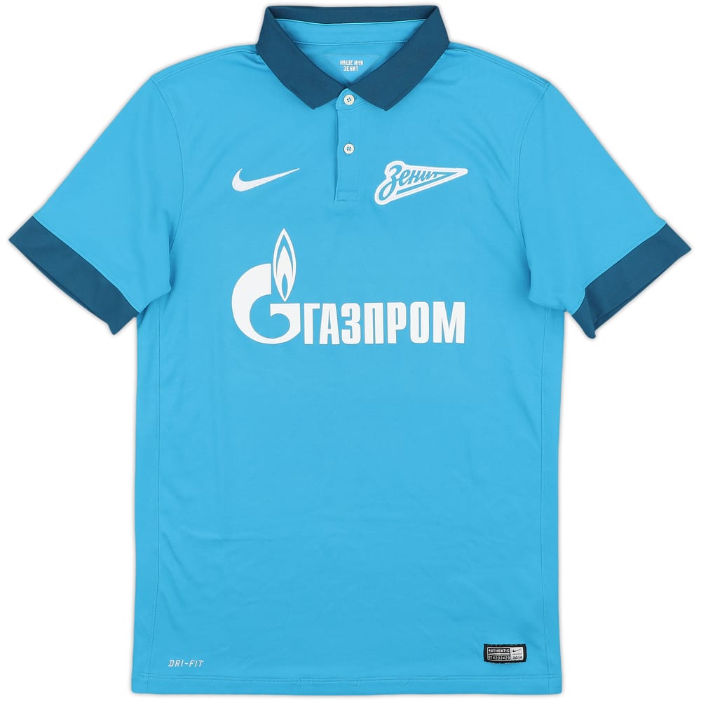 2014-15 Zenit St. Petersburg Home Shirt - 8/10 - (S)
