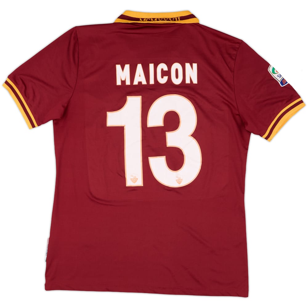 2013-14 Roma Home Shirt Maicon #13 - 6/10 - (L)