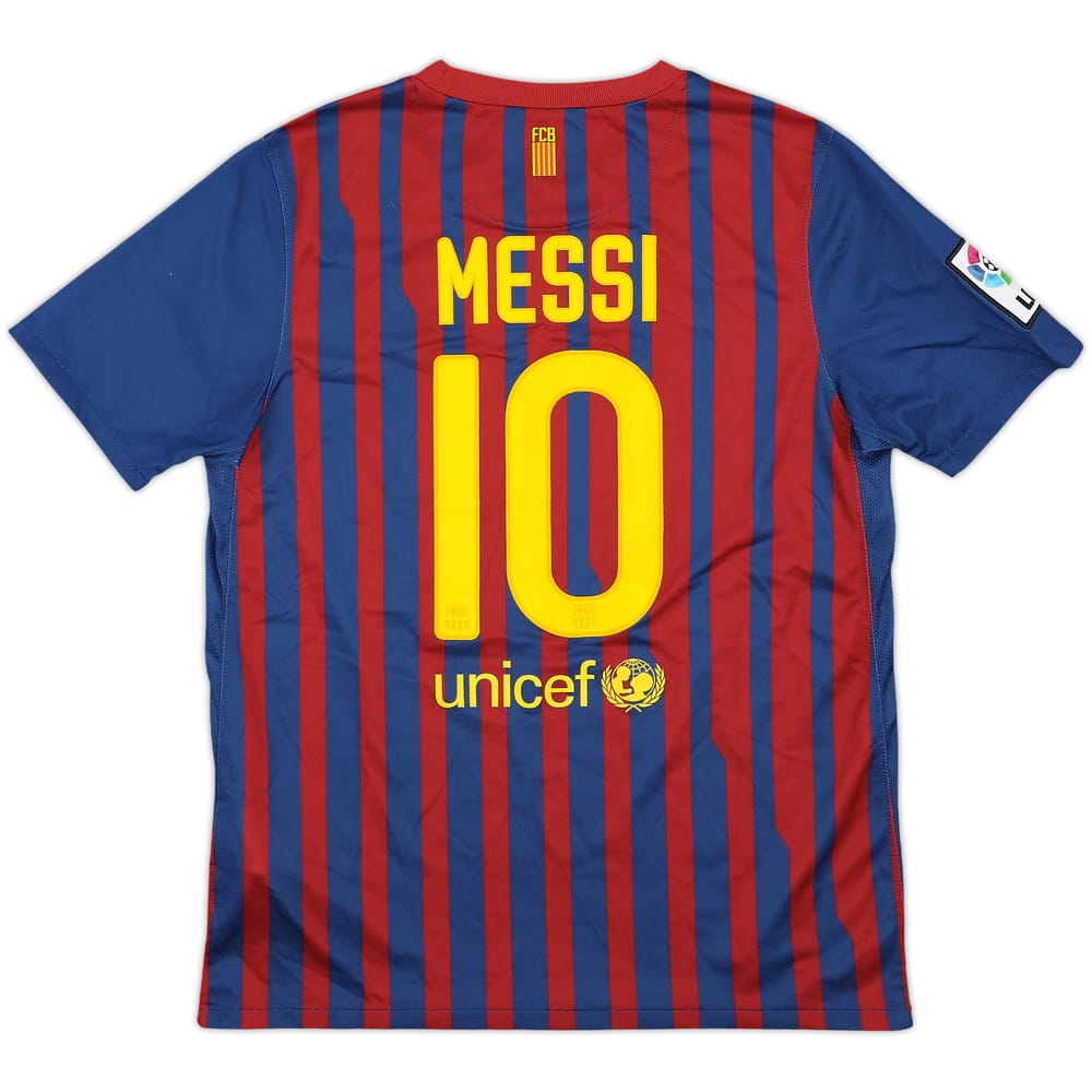 2011-12 Barcelona Home Shirt Messi #10 - 8/10 - (XL.Boys)