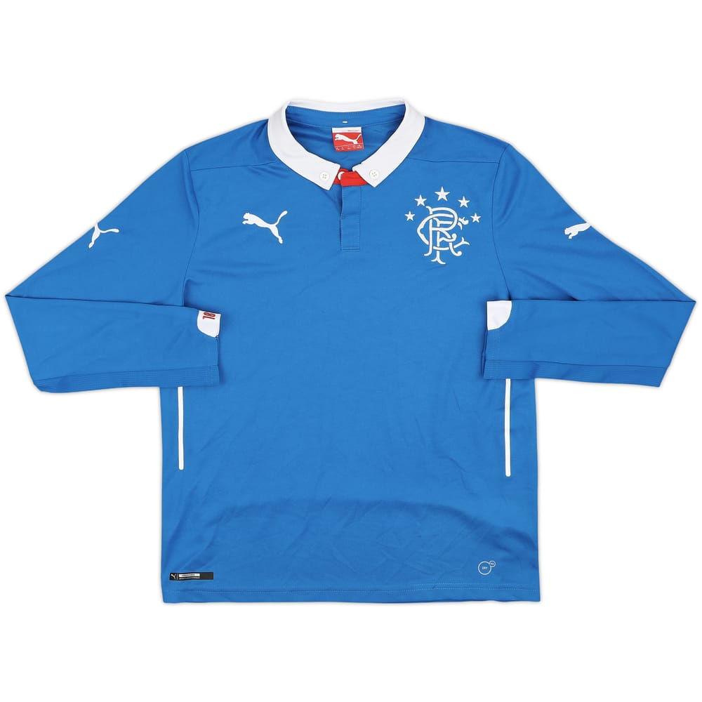 2014-15 Rangers Home L/S Shirt - 8/10 - (L.Boys)