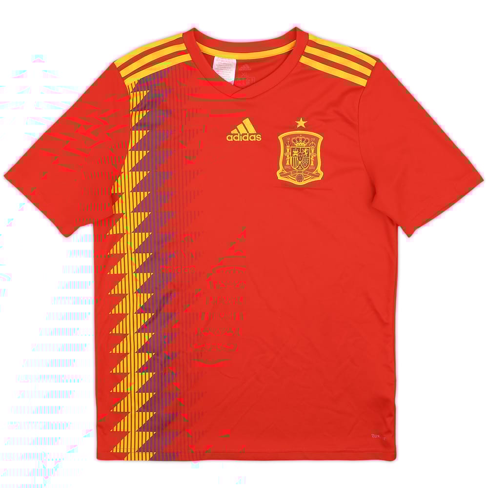 2016-17 Spain Home Shirt - 8/10 - (XL.Boys)