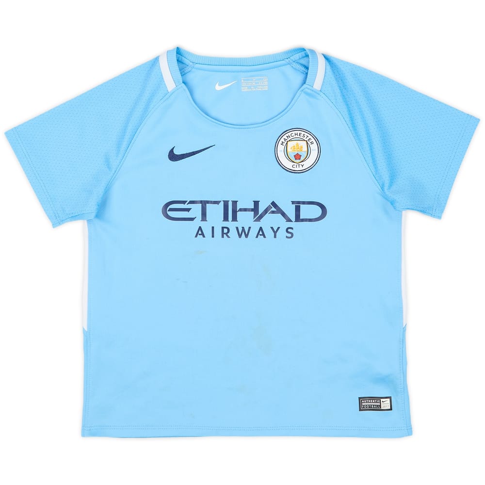 2017-18 Manchester City Home Shirt - 7/10 - (4-5 Years)