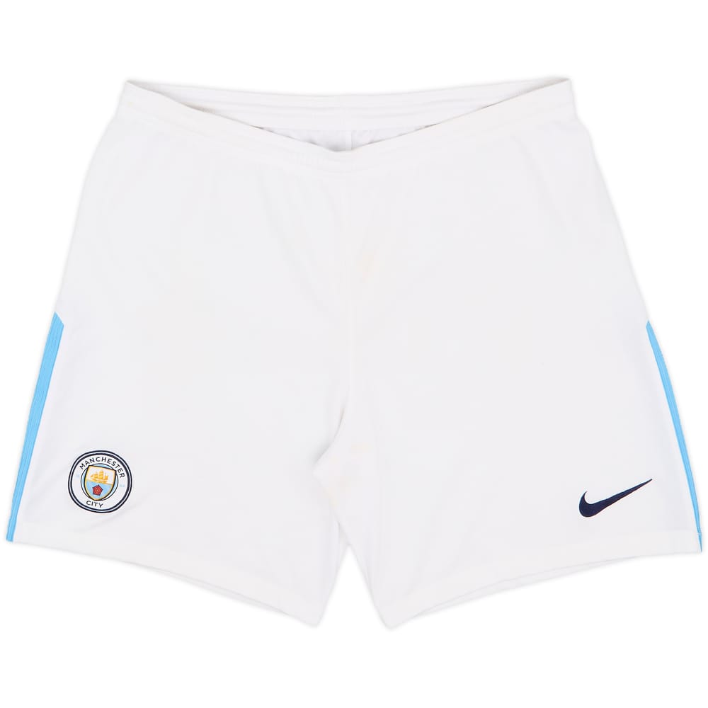 2017-18 Manchester City Home Shorts - 7/10 - (L)
