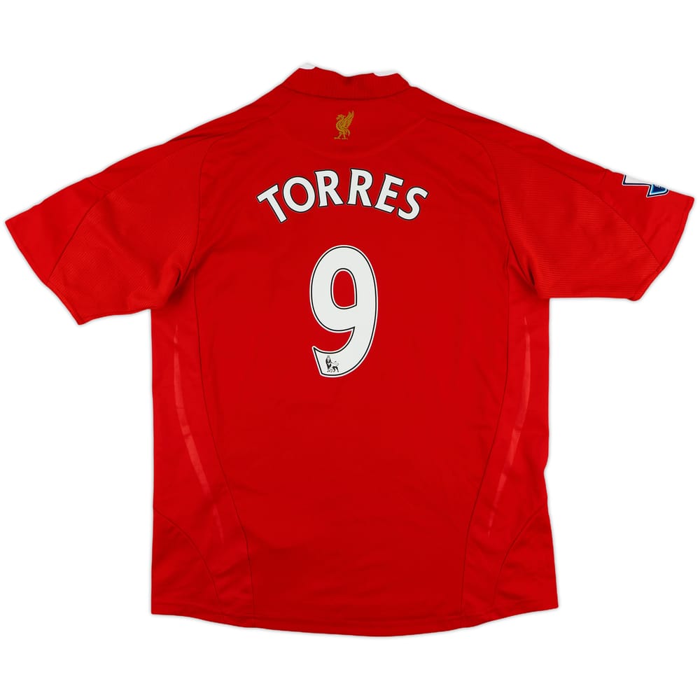 2008-10 Liverpool Home Shirt Torres #9 - 9/10 - (L.Boys)