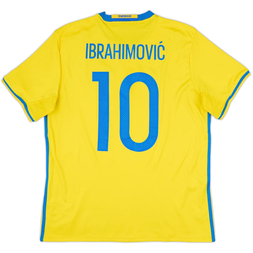 2016-17 Sweden Home Shirt Ibrahimovic #10 - 9/10 - (L)