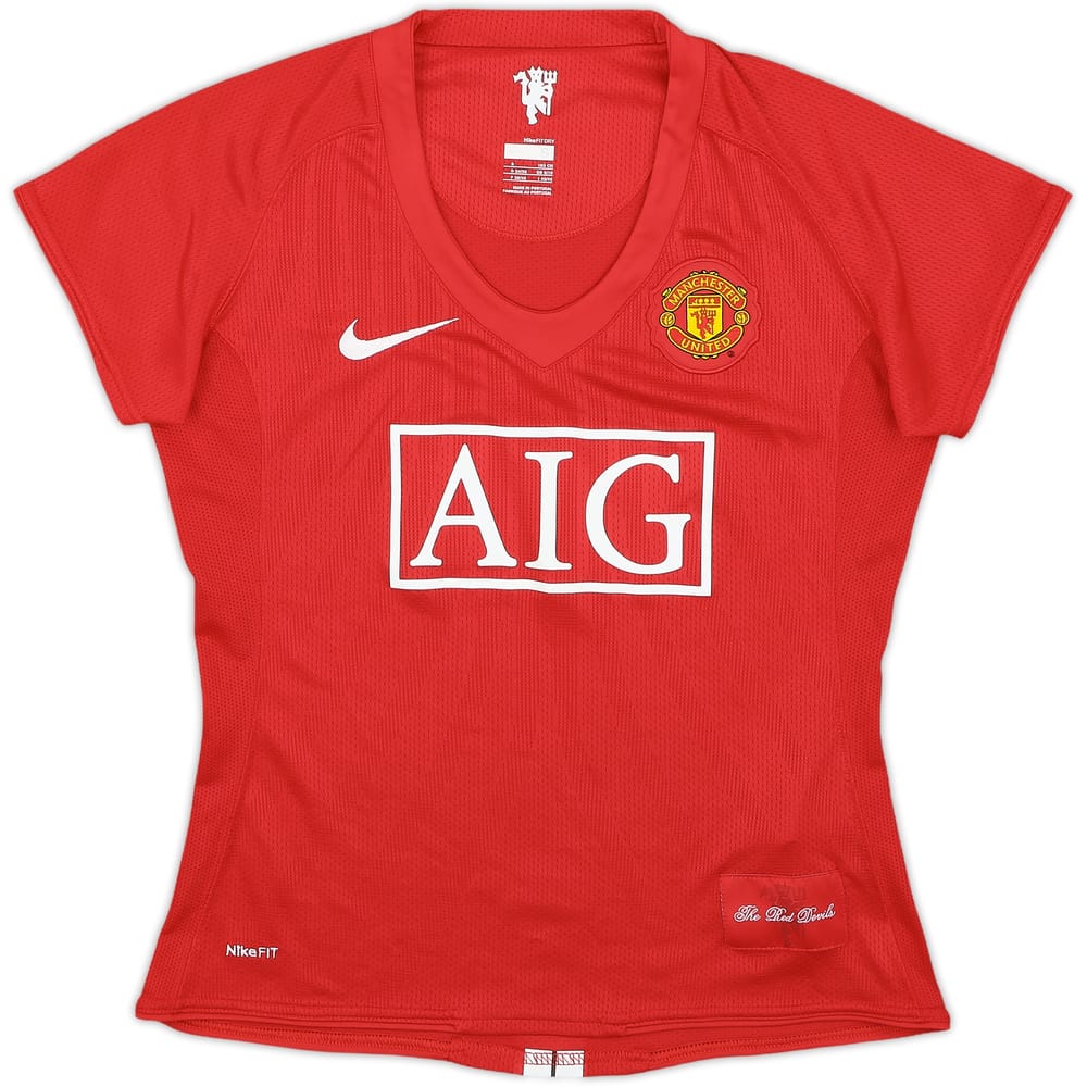 2007-09 Manchester United Home Shirt - 6/10 - (Women's S)