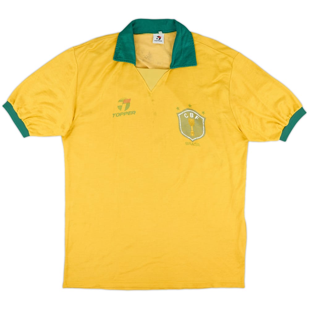 1990 Brazil Home Shirt - 5/10 - (XL)