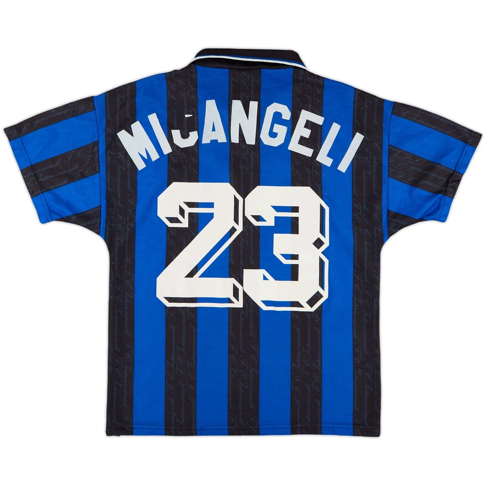 1996-97 Inter Milan Home Shirt Micangeli #23 - 5/10 - (XL.Boys)