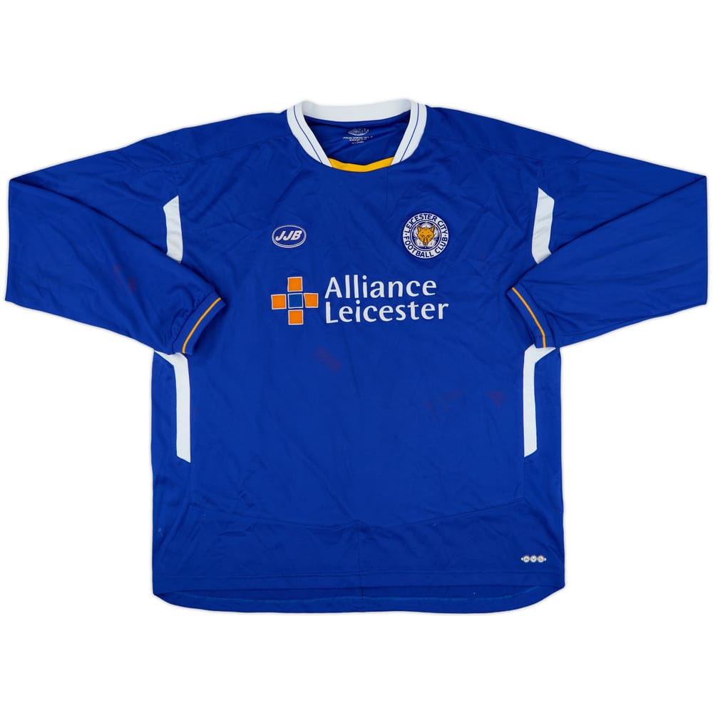 2005-06 Leicester Home L/S Shirt - 8/10 - (XL)