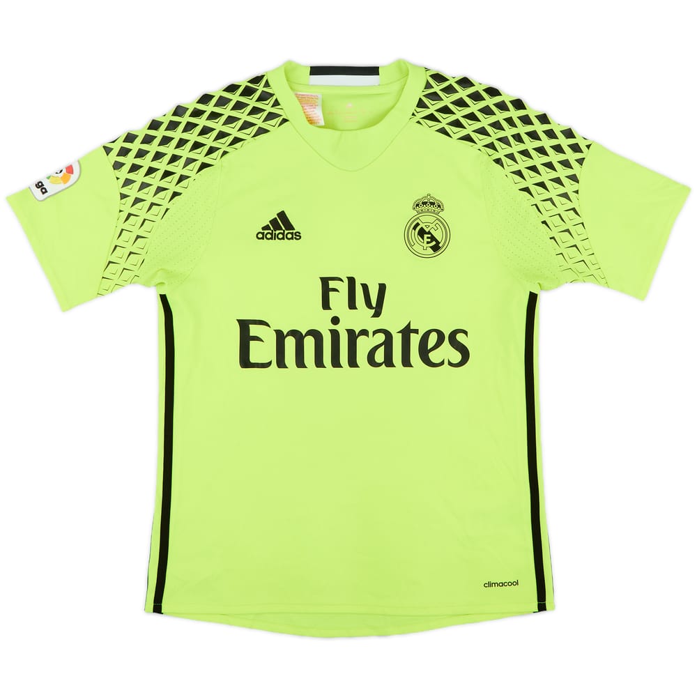 2016-17 Real Madrid GK S/S Shirt - 9/10 - (L.Boys)