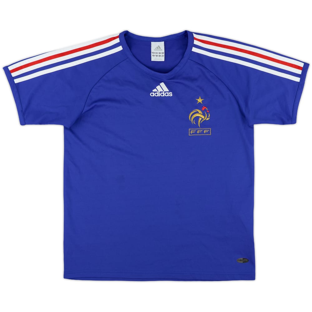 2007-08 France Basic Home Shirt - 9/10 - (XL.Boys)