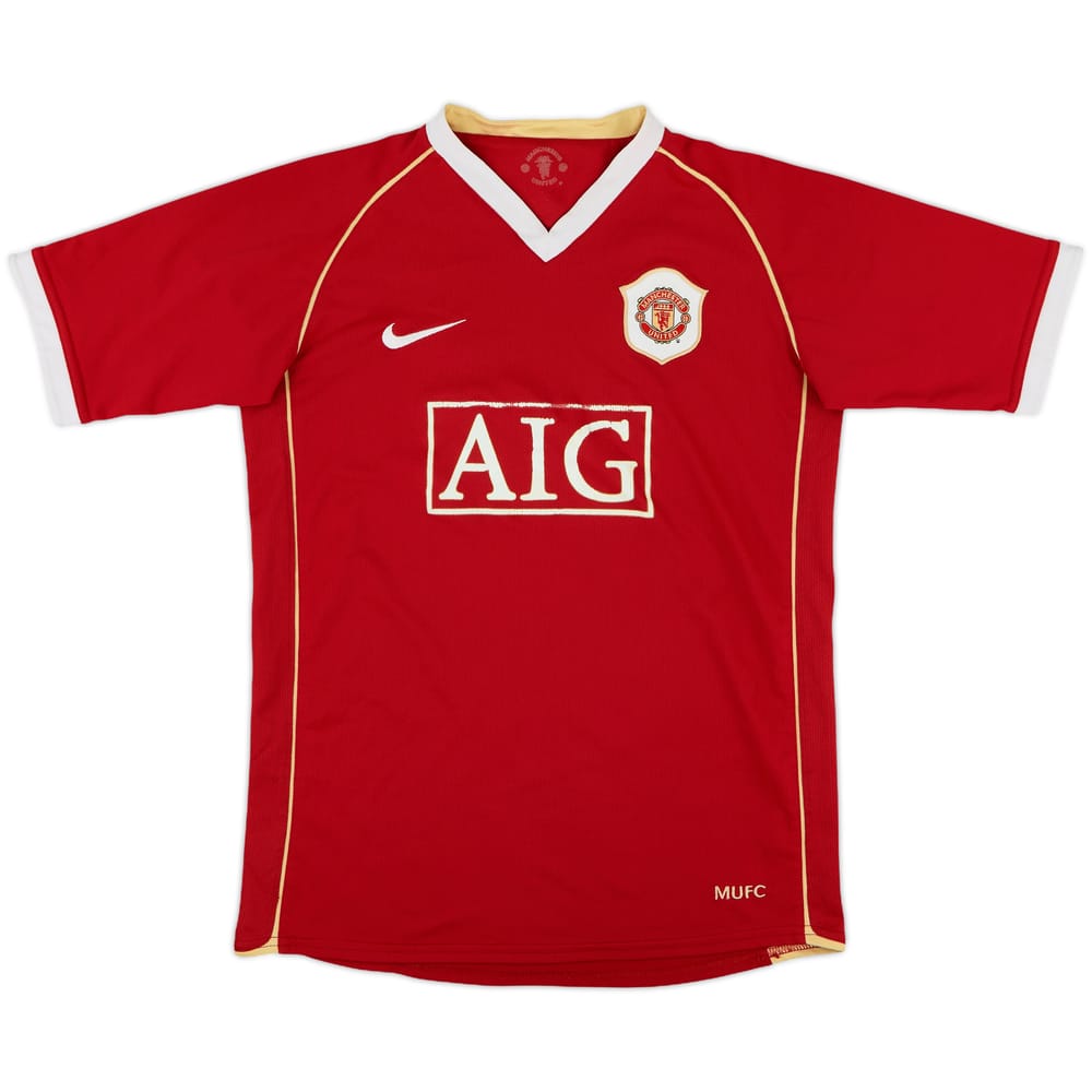 2006-07 Manchester United Home Shirt - 5/10 - (L.Boys)