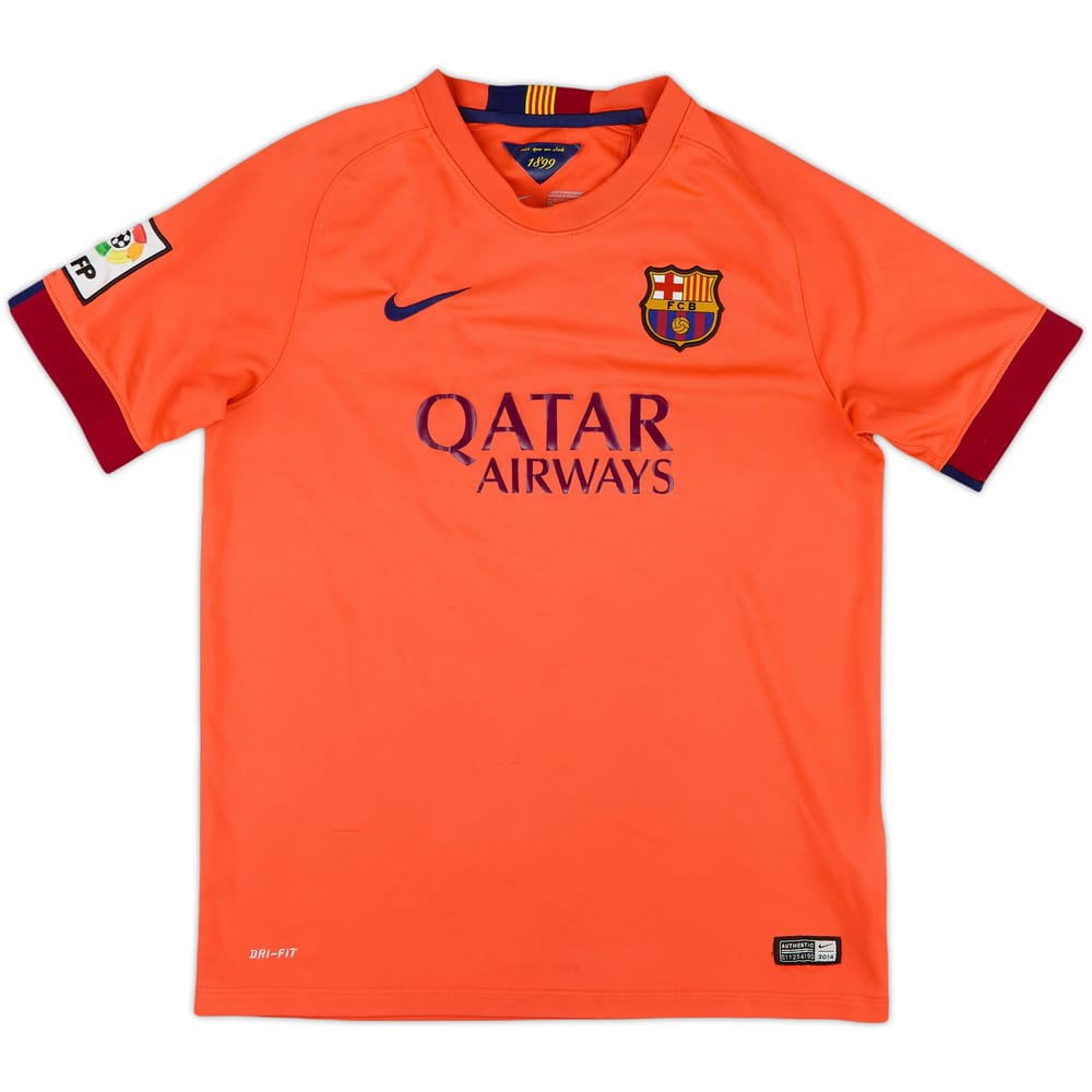 2014-15 Barcelona Away Shirt - 7/10 - (XL.Boys)