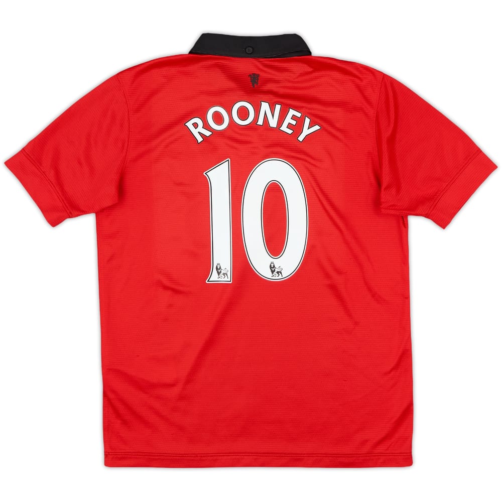 2013-14 Manchester United Home Shirt Rooney #10 - 8/10 - (M.Boys)