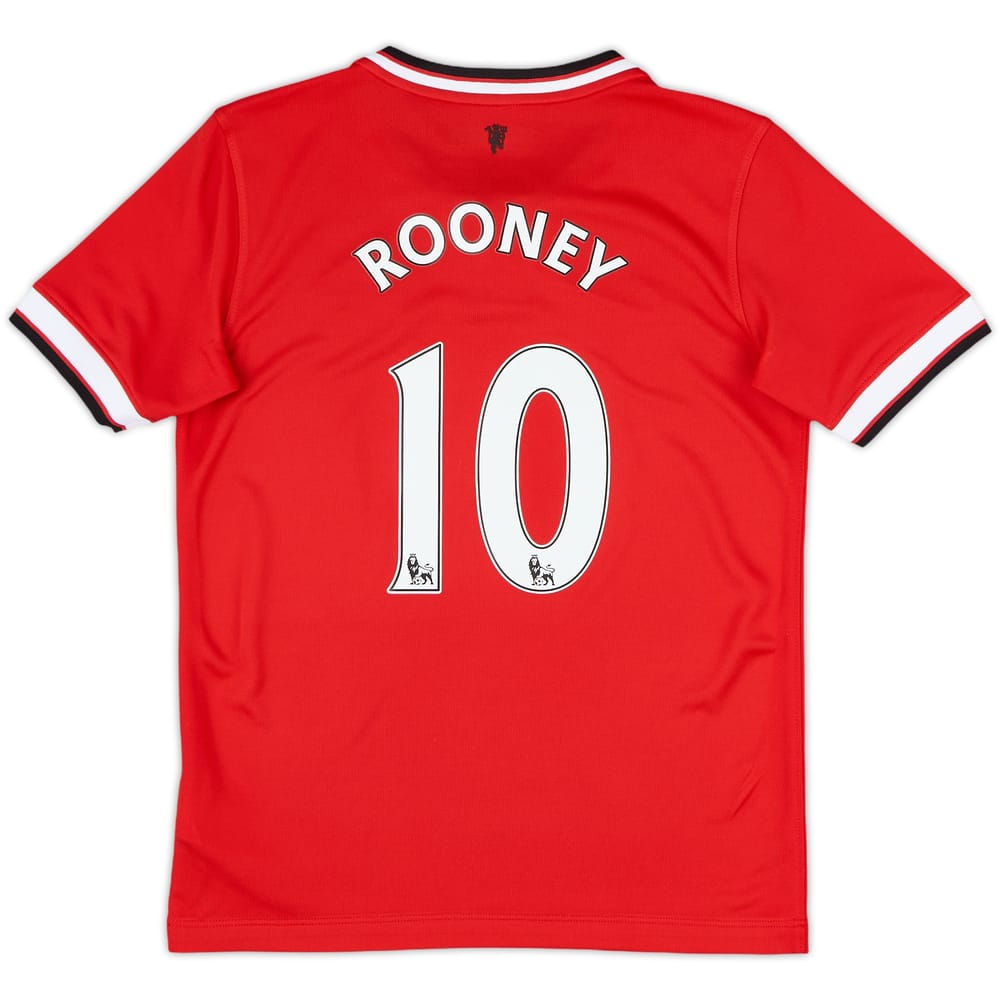 2014-15 Manchester United Home Shirt Rooney #10 - 9/10 - (M.Boys)