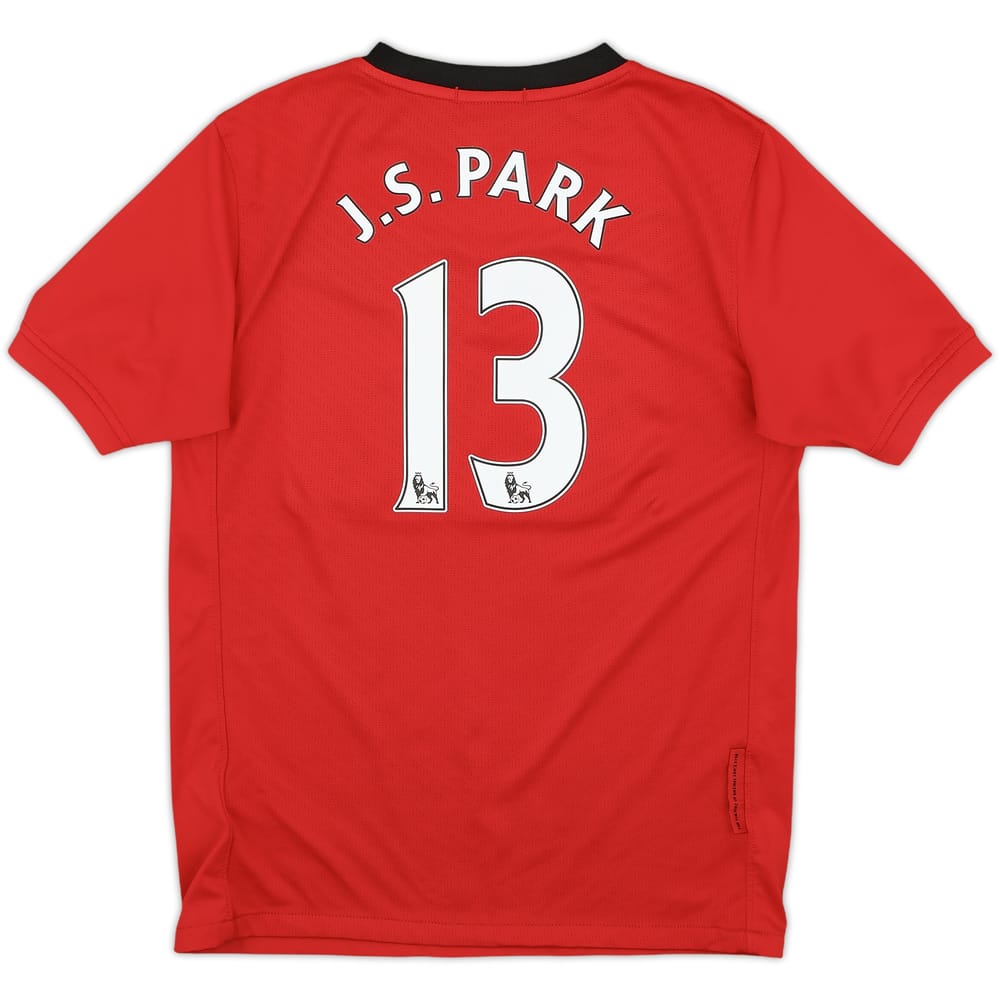 2009-10 Manchester United Home Shirt J.S.Park #13 - 9/10 - (M.Boys)