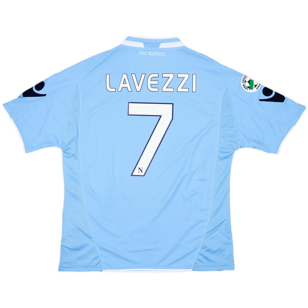 2009-10 Napoli Home Shirt Lavezzi #7 (L)