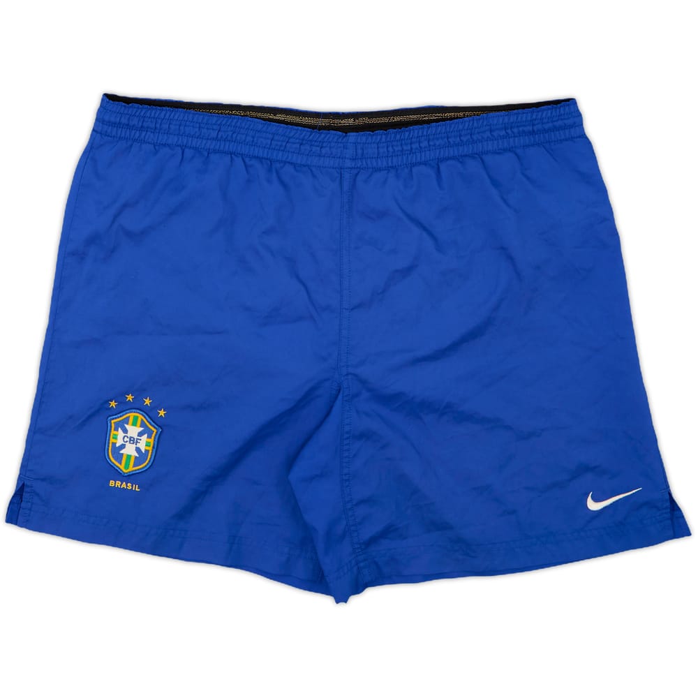 2000-02 Brazil Home Shorts - 9/10 - (XL.Boys)