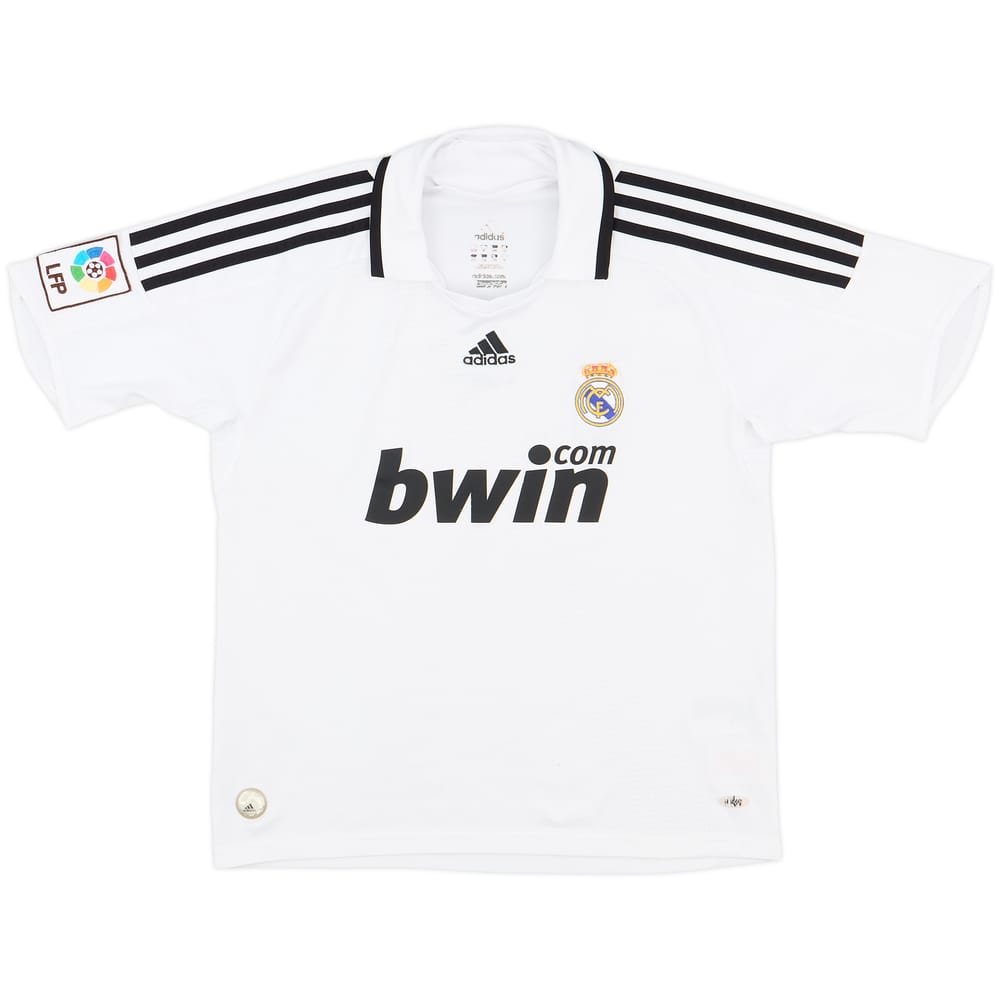 2008-09 Real Madrid Home Shirt - 9/10 - (M.Boys)