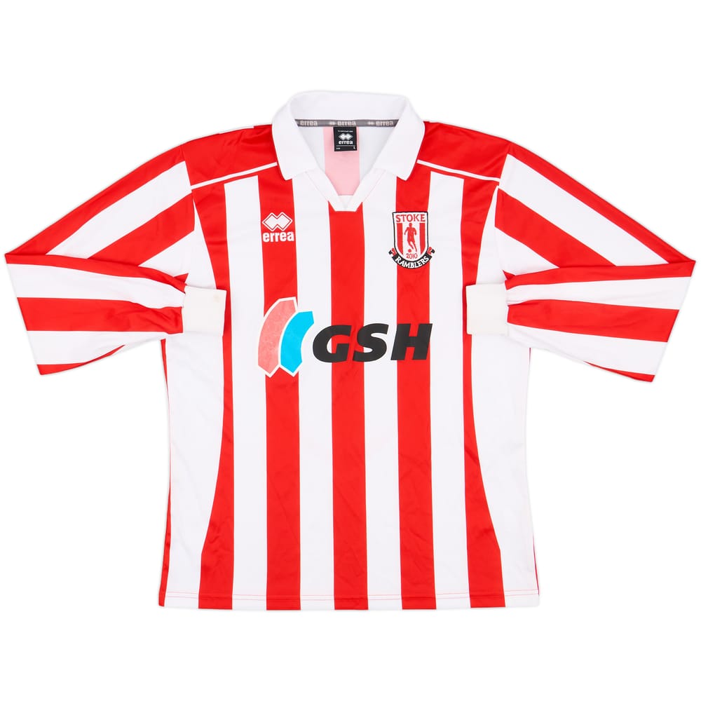 2010s Stoke Ramblers Home L/S Shirt #14 - 7/10 - (L)