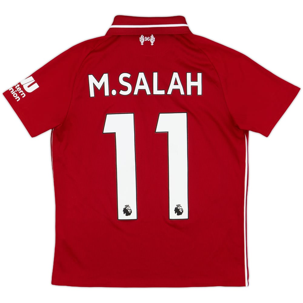 2018-19 Liverpool Home Shirt M.Salah #11 - 9/10 - (M.Boys)