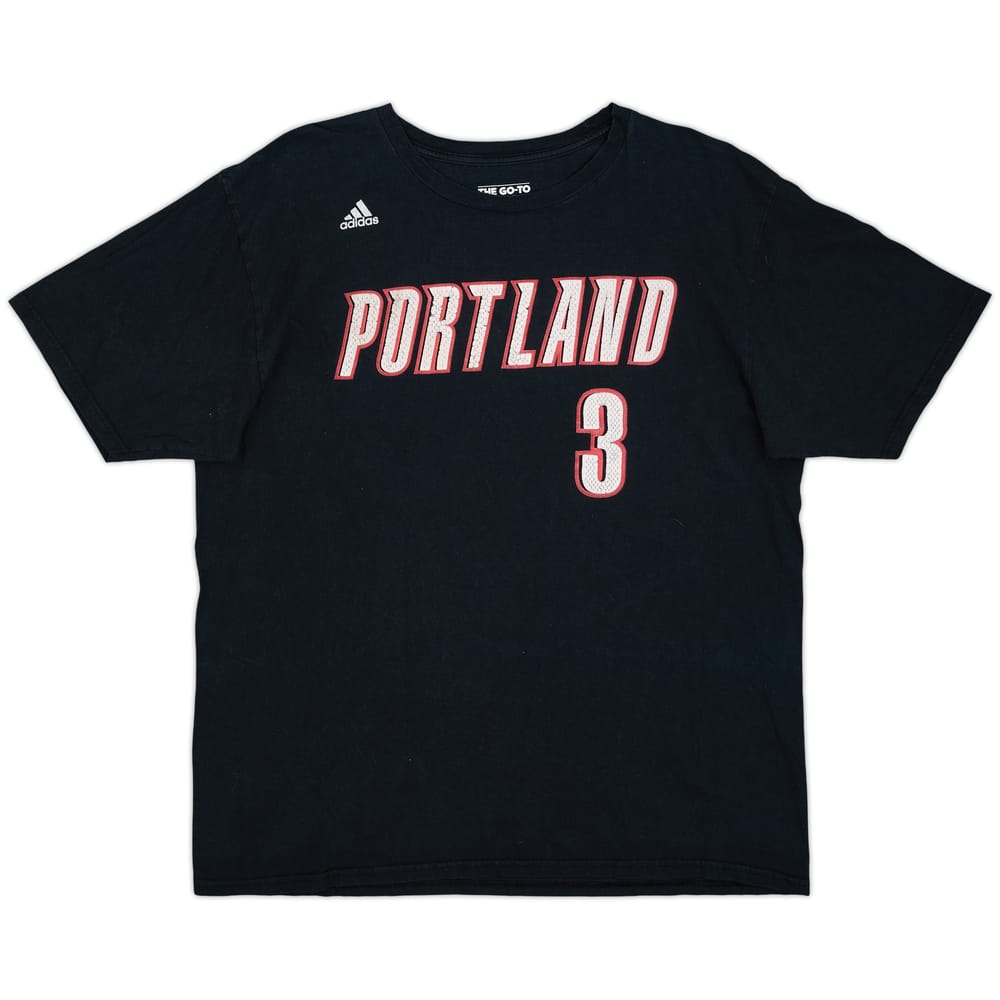 2014-17 Portland Trail Blazers McCollum #3 adidas Tee - 5/10 - (XL)