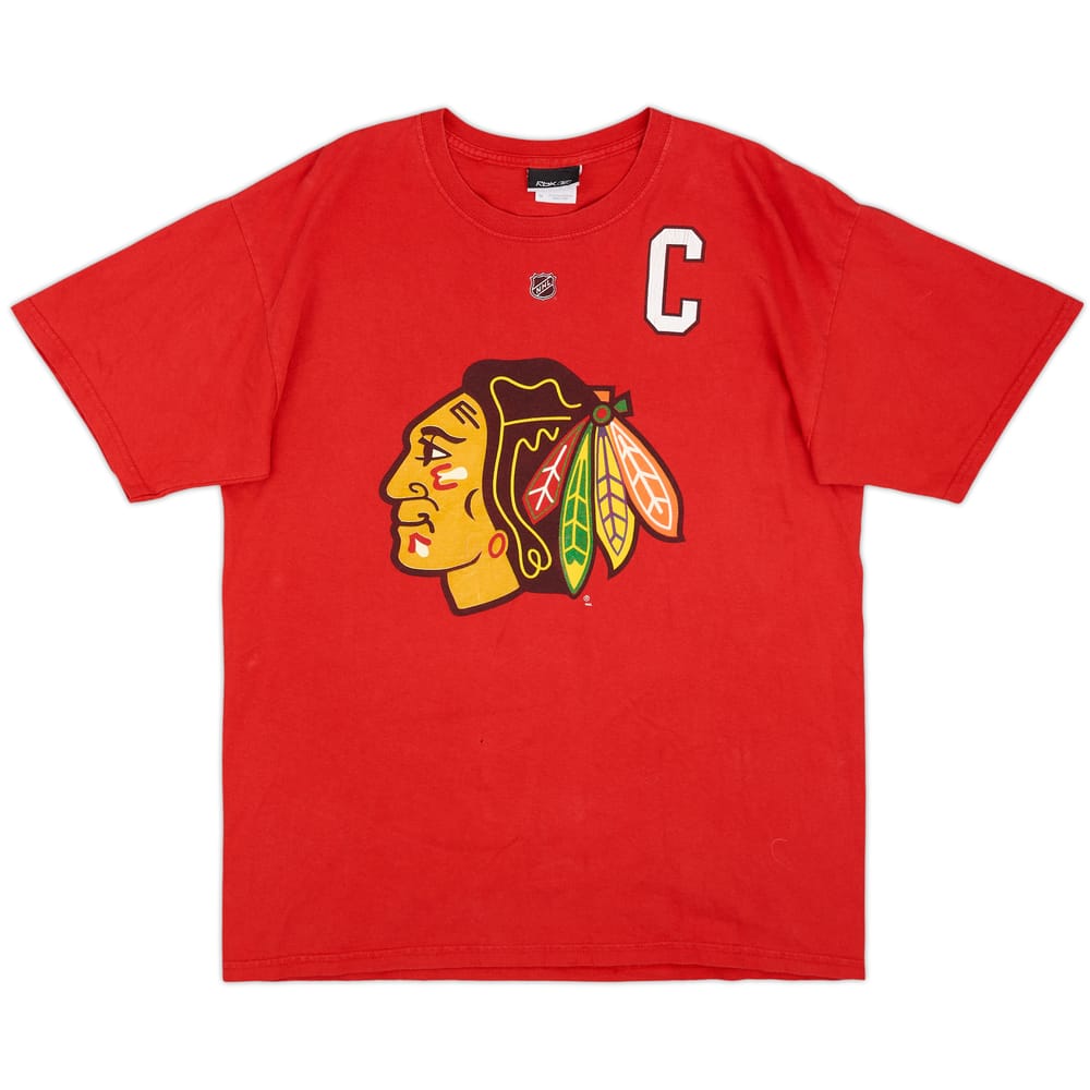 2008-11 Chicago Blackhawks Toews #19 Reebok Tee - 4/10 - (M)