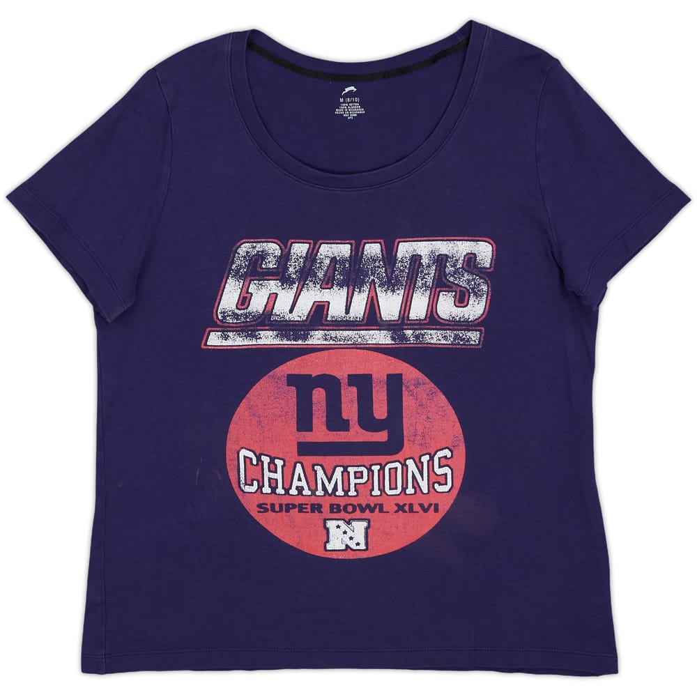 2012 New York Giants Super Bowl XLVI Champions Tee Womens - 4/10 - (M)