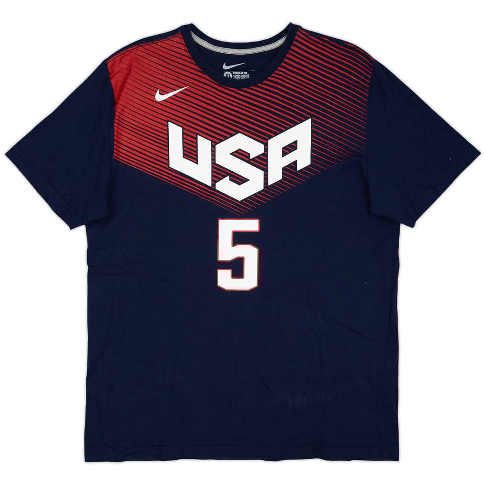 2014-15 USA Durant #5 Nike Tee - 7/10 - (XL)