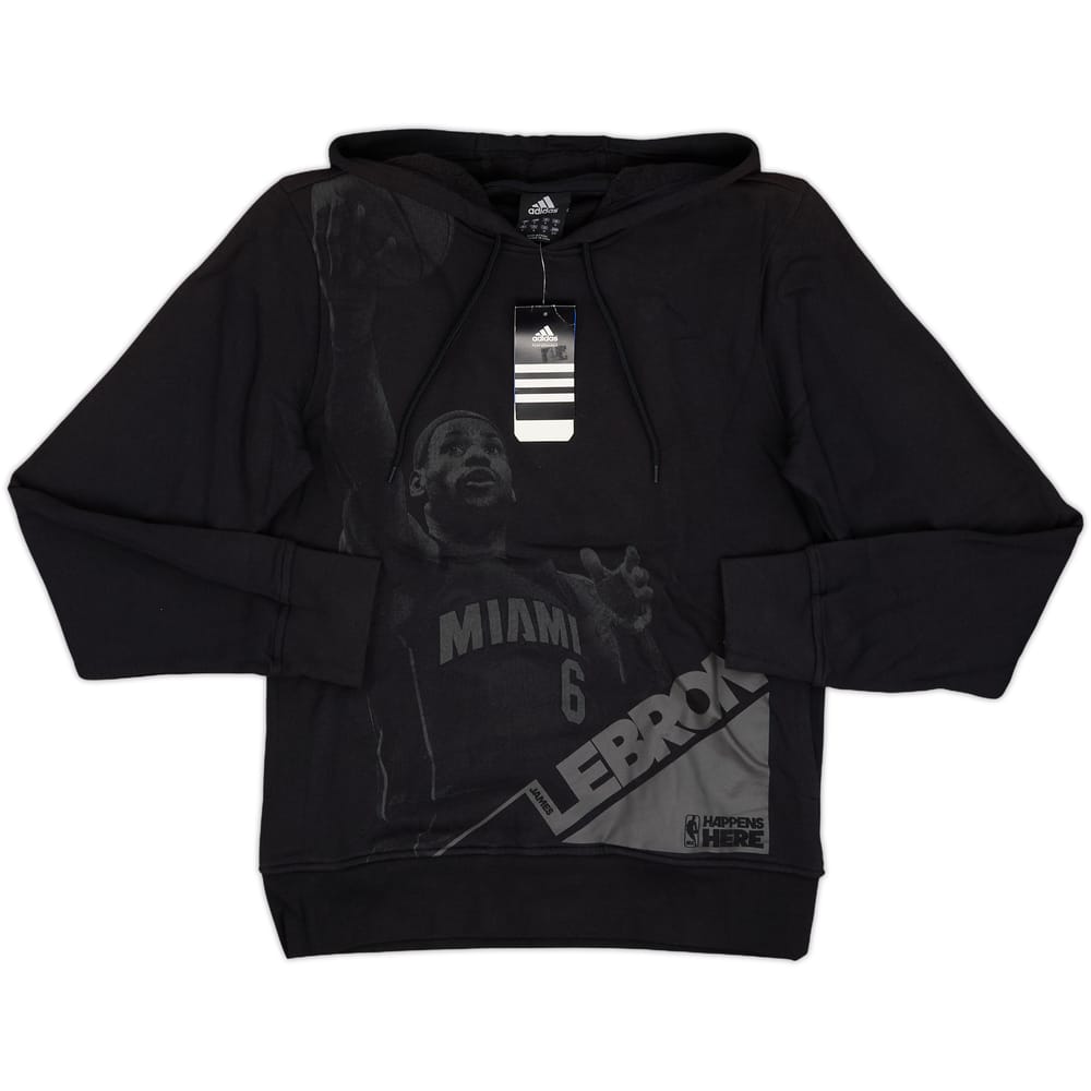 2011-12 Miami Heat LeBron James adidas Hooded Sweat Top (S)