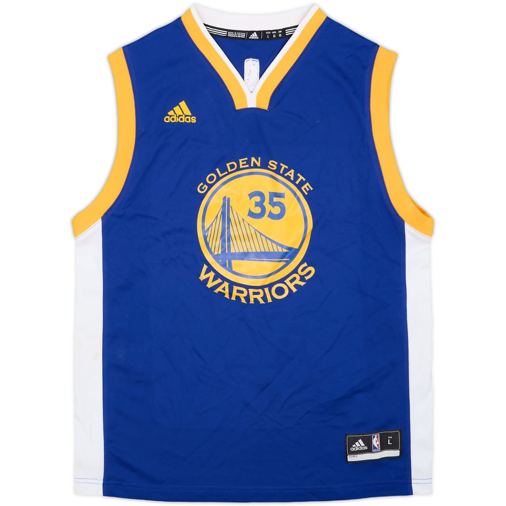 2016-17 Golden State Warriors Durant #35 adidas Away Jersey (L.Boys)