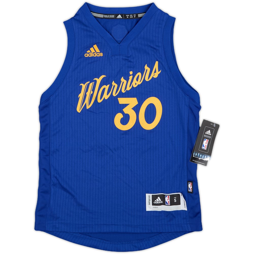 2016 Golden State Warriors Curry #30 adidas Swingman Christmas Day Jersey (S.Boys)