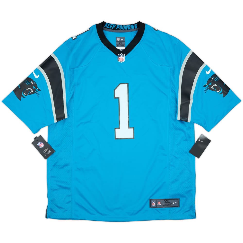 2012-19 Carolina Panthers Newton #1 Nike Game Alternate Jersey (XL)
