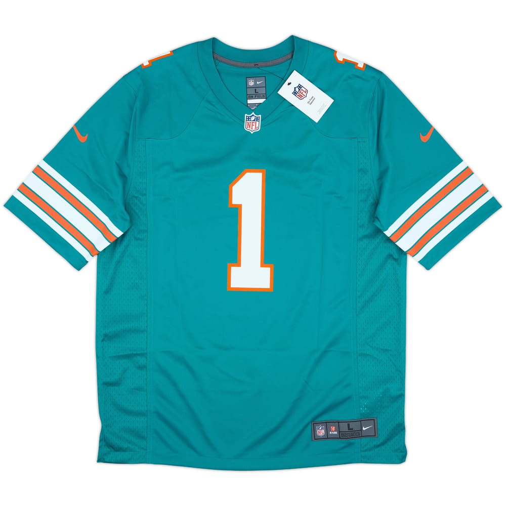 2020-25 Miami Dolphins Tagovailoa #1 Nike Game Alternate Jersey (L)