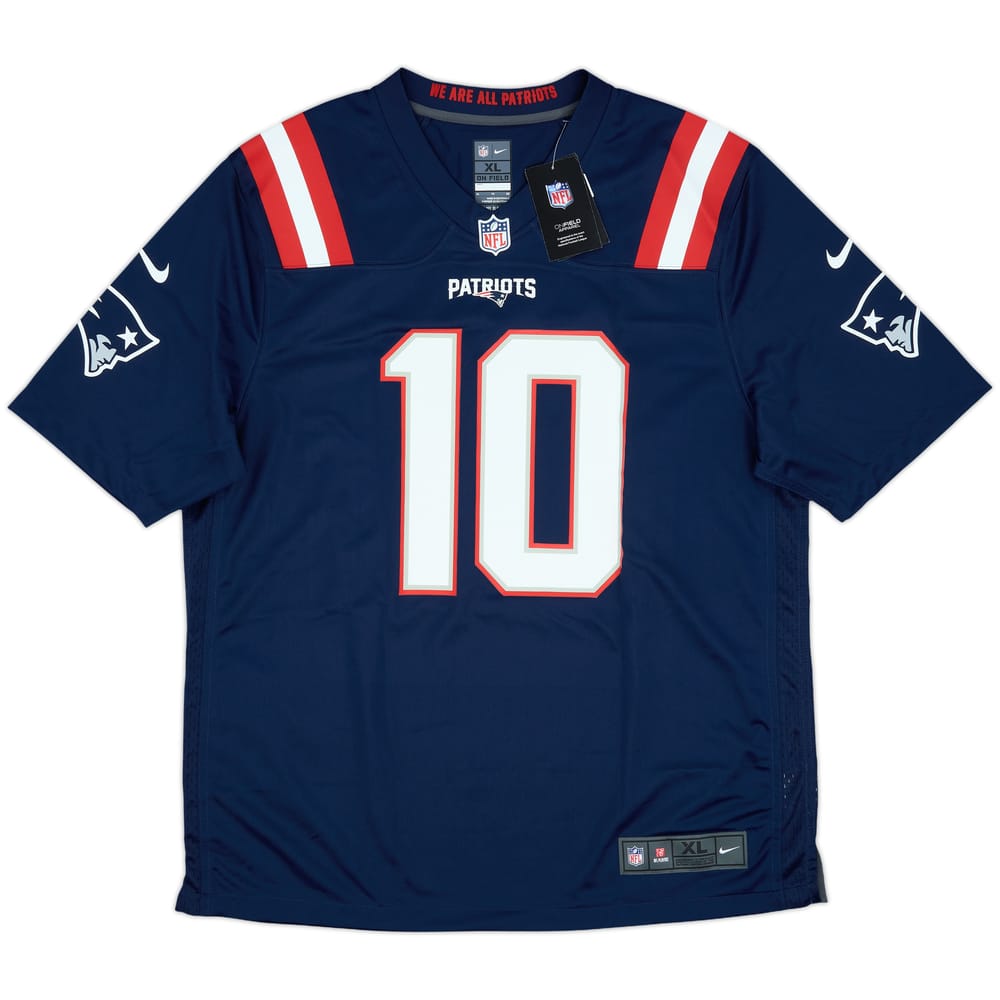 2021-23 New England Patriots Jones #10 Nike Game Home Jersey (XL)