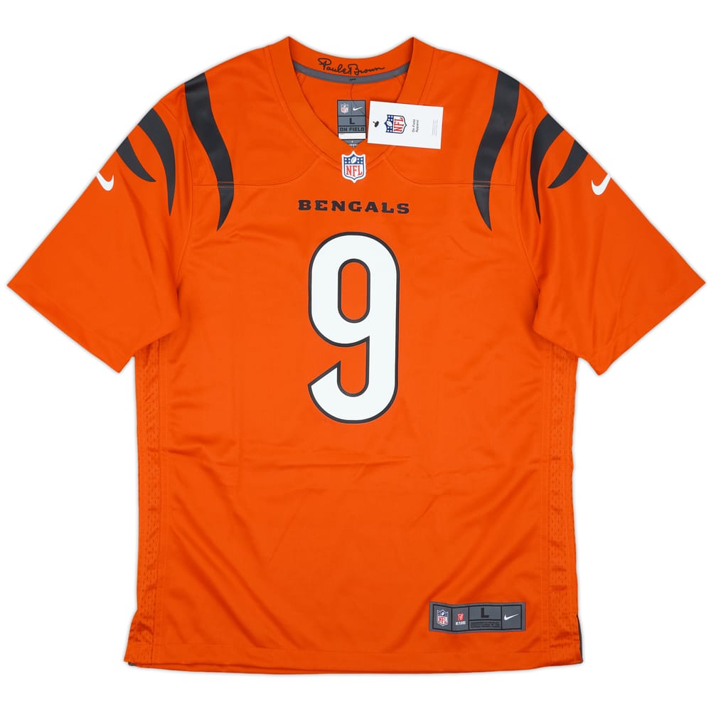 2021-25 Cincinnati Bengals Burrow #9 Nike Game Alternate Jersey (L)