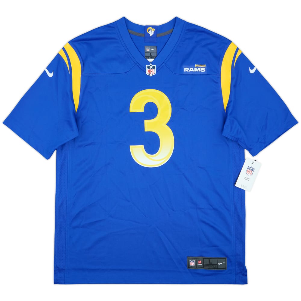 2021 LA Rams Beckham Jr #3 Nike Game Home Jersey (L)