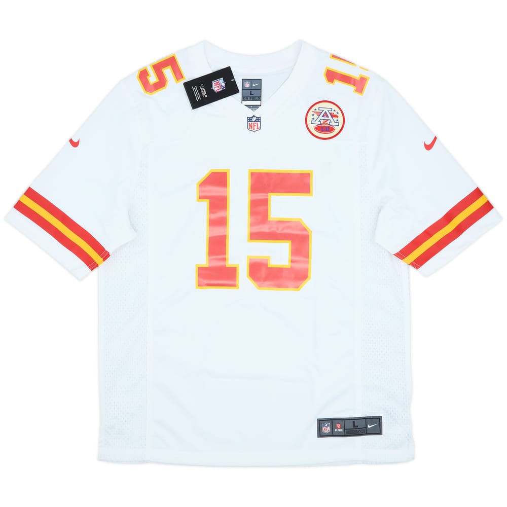 2017-25 Kansas City Chiefs Mahomes #15 Nike Game Away Jersey (L)