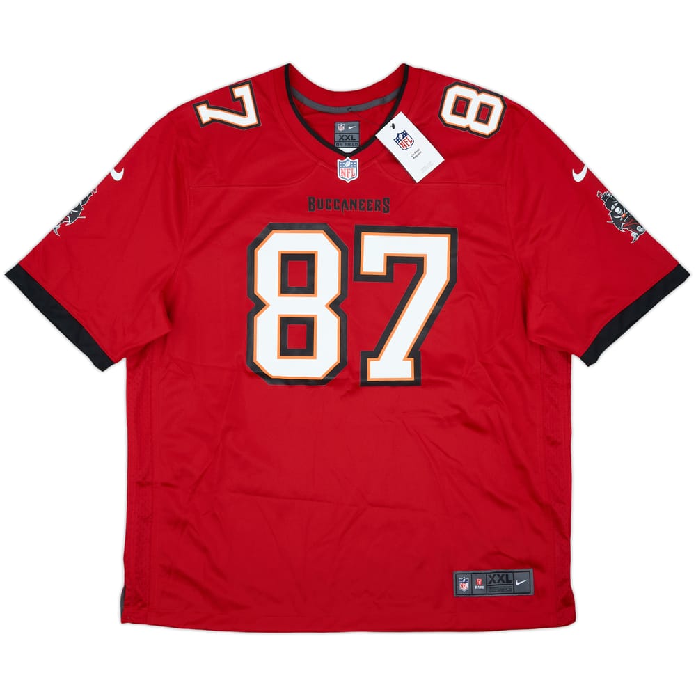 2020-21 Tampa Bay Buccaneers Gronkowski #87 Nike Game Home Jersey (XXL)