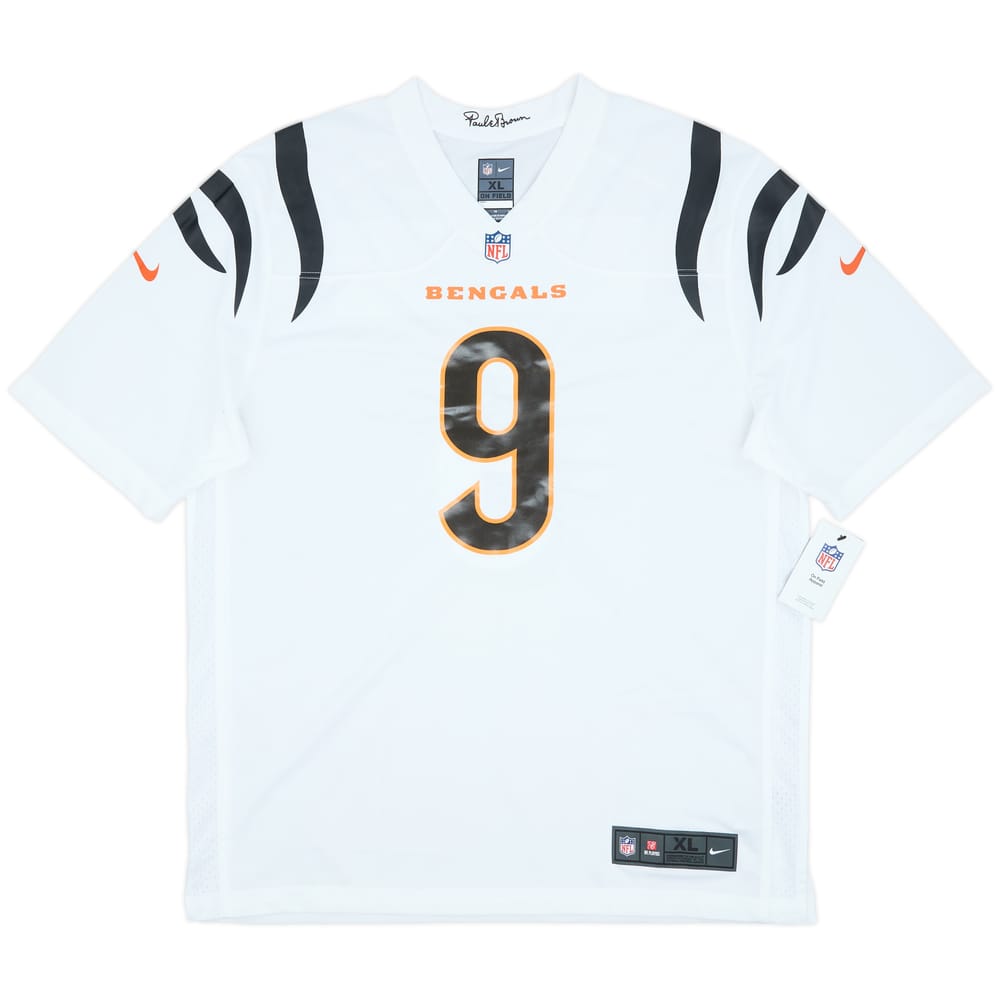 2021-25 Cincinnati Bengals Burrow #9 Nike Game Away Jersey (XL)