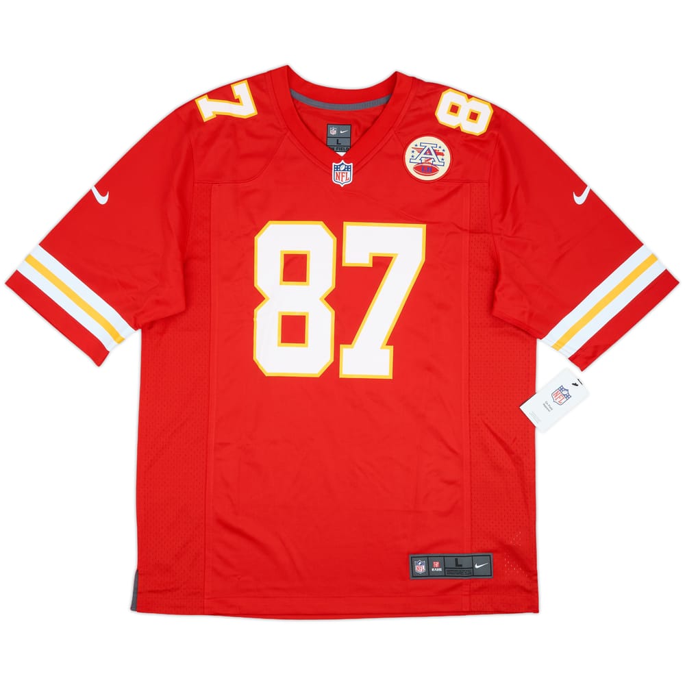 2013-25 Kansas City Chiefs Kelce #87 Nike Game Home Jersey (L)