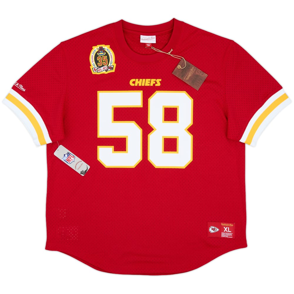 1994 Kansas City Chiefs D.Thomas #58 Mitchell & Ness Jersey Tee (XL)