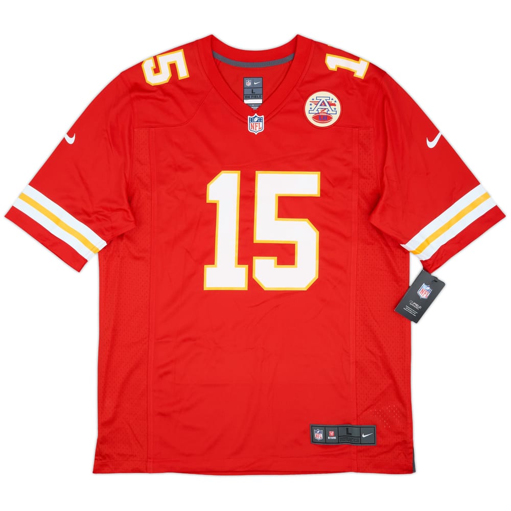 2017-25 Kansas City Chiefs Mahomes #15 Nike Game Home Jersey (L)