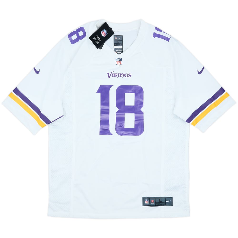 2020-25 Minnesota Vikings Jefferson #18 Nike Game Away Jersey (L)