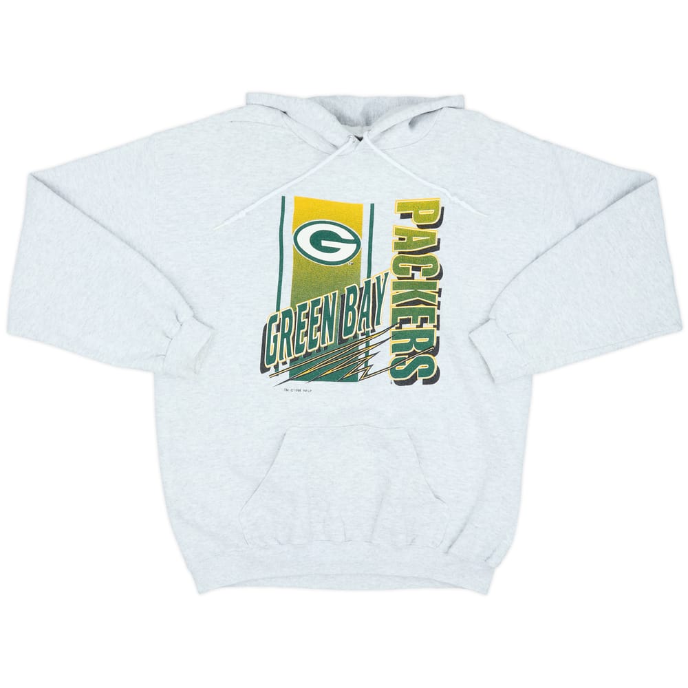 1995 Green Bay Packers Logo 7 Hooded Sweat Top - 9/10 - (L)