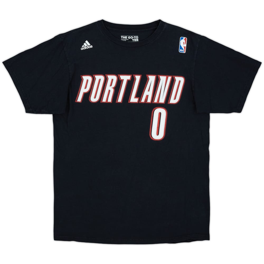 2012-14 Portland Trail Blazers Lillard #0 adidas Tee - 7/10 - (M)
