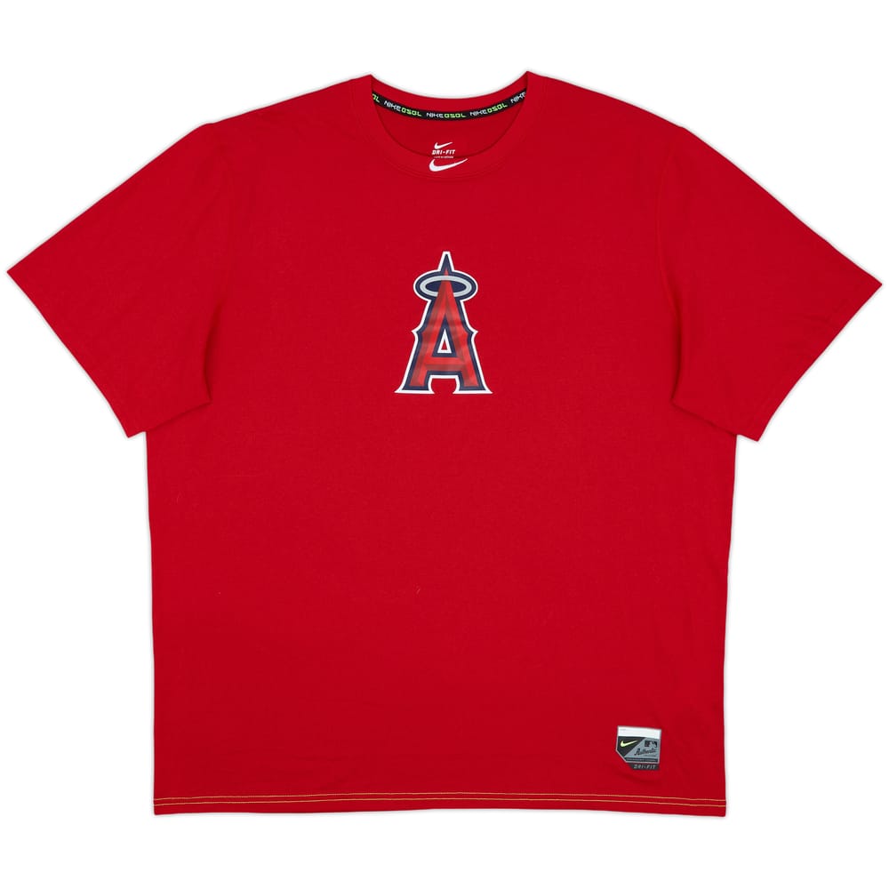 2015 LA Angels Nike Training Tee - 9/10 - (XL)