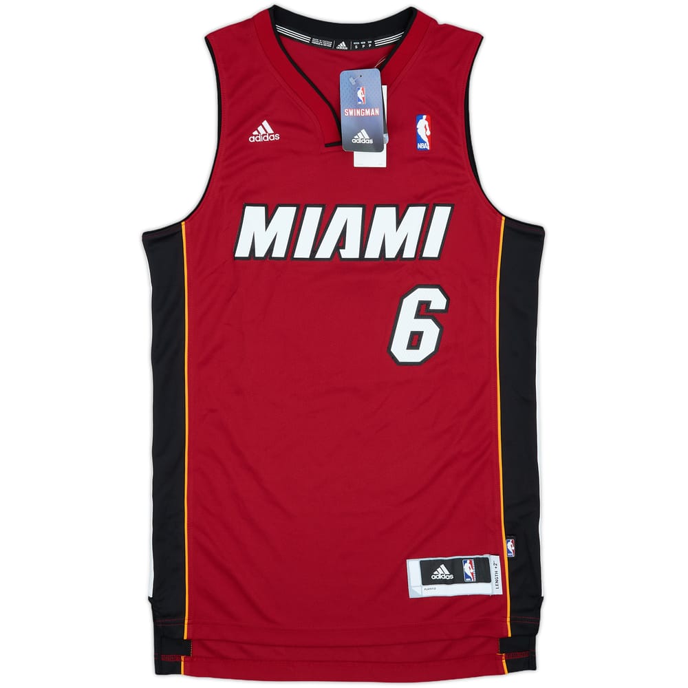 2010-14 Miami Heat James #6 adidas Swingman Alternate Jersey (S)