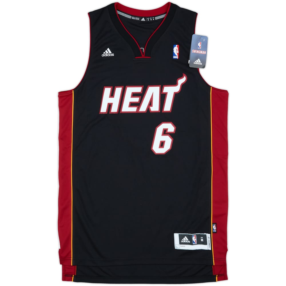 2010-12 Miami Heat James #6 adidas Swingman Away Jersey (M)